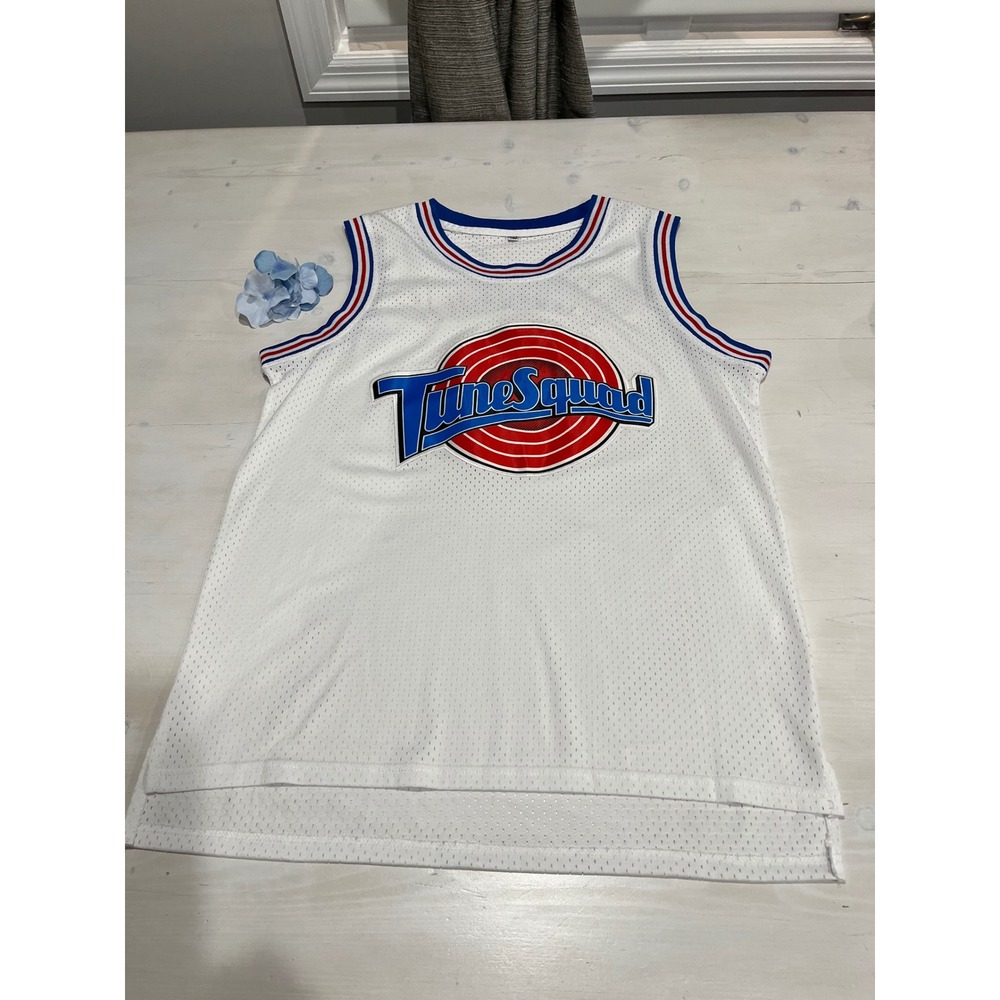Space Jam Tunes Squad Jersey Tweety 1/3 Basketball Sleeveless White Size S